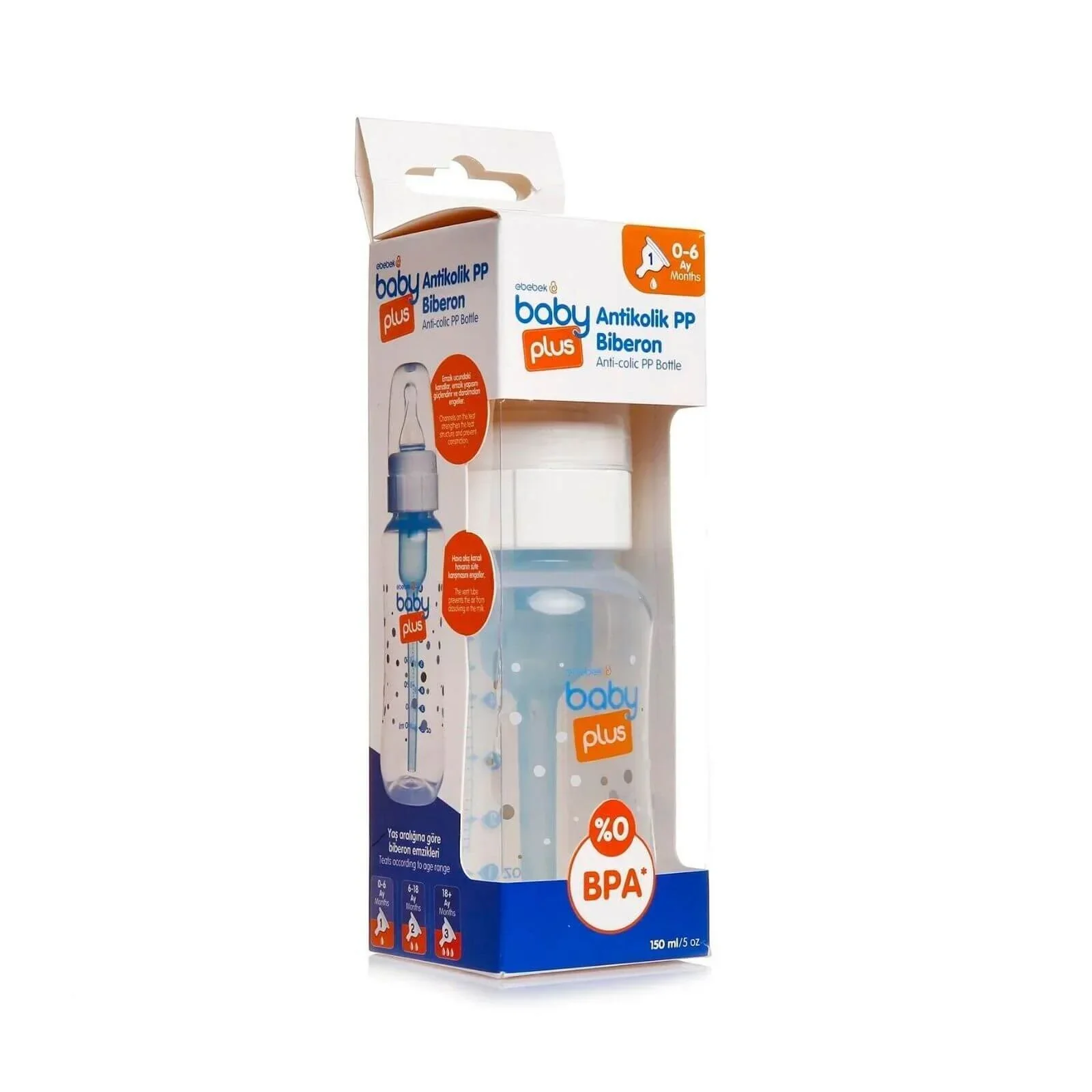 baby plus Anti Colic PP Bottle 150ml - Image 6