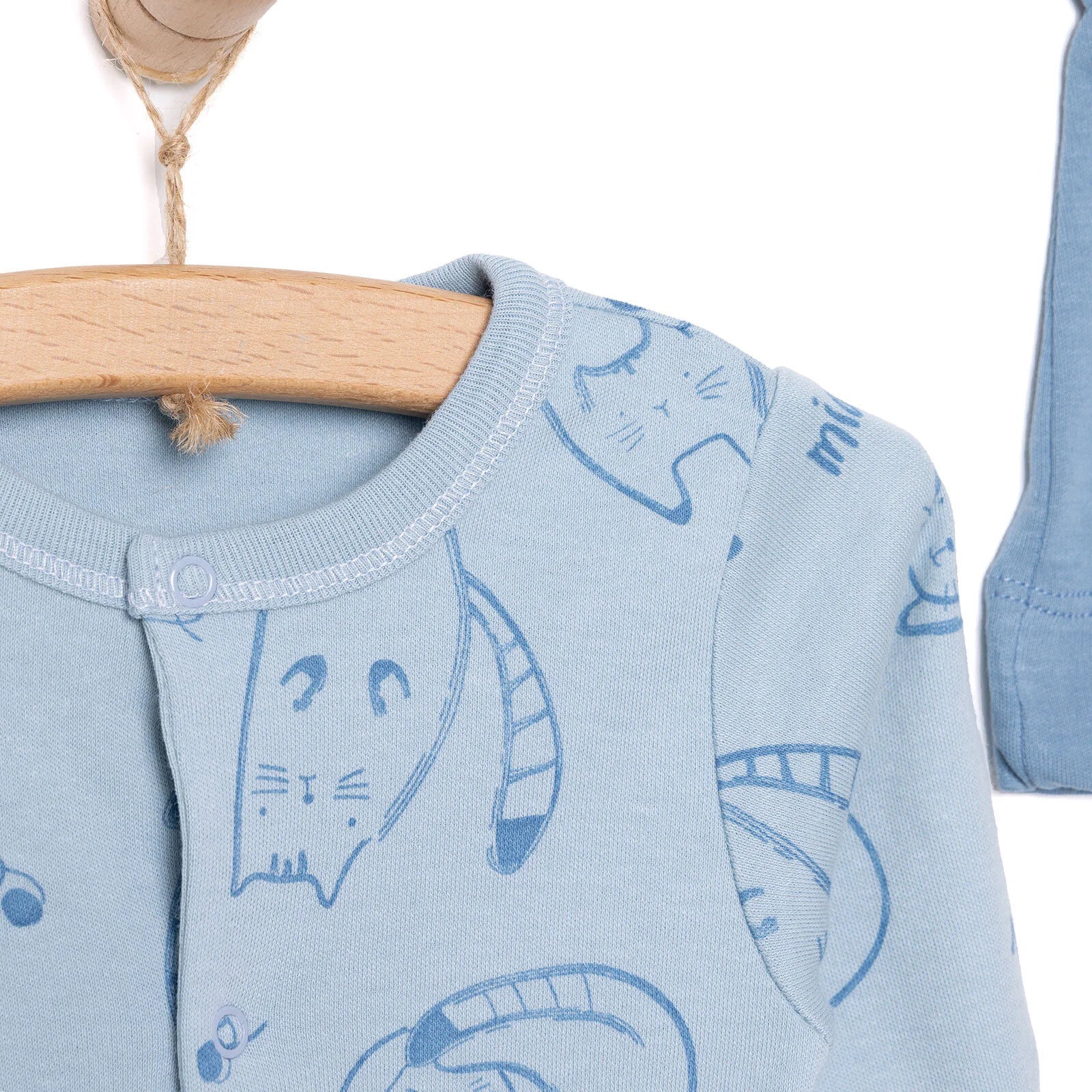 Bebetto Organic Unisex Jumpsuit - Indigo - Image 3
