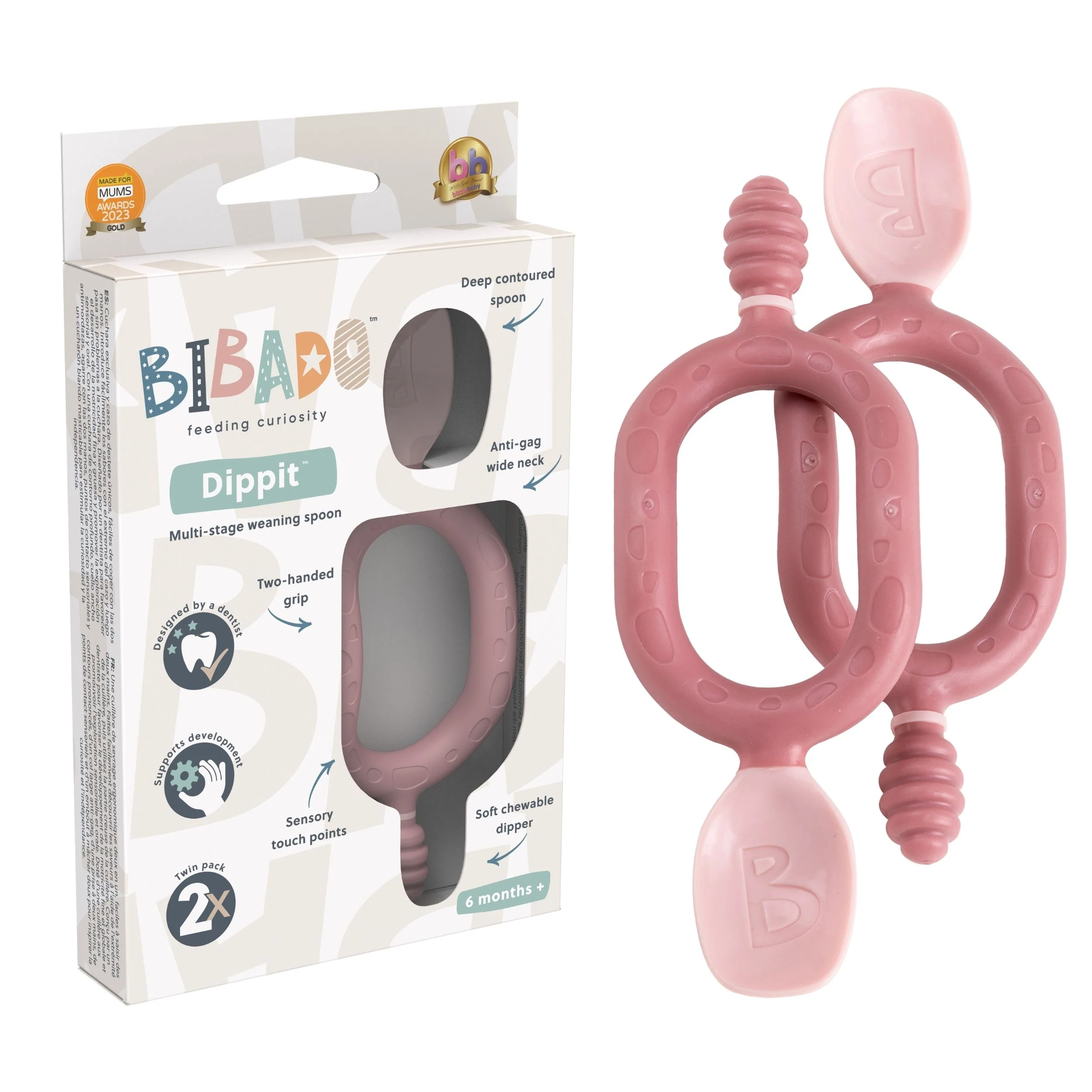 Bibado Dippit Weaning Spoon - 6 months plus (Pack of 2) - Image 8