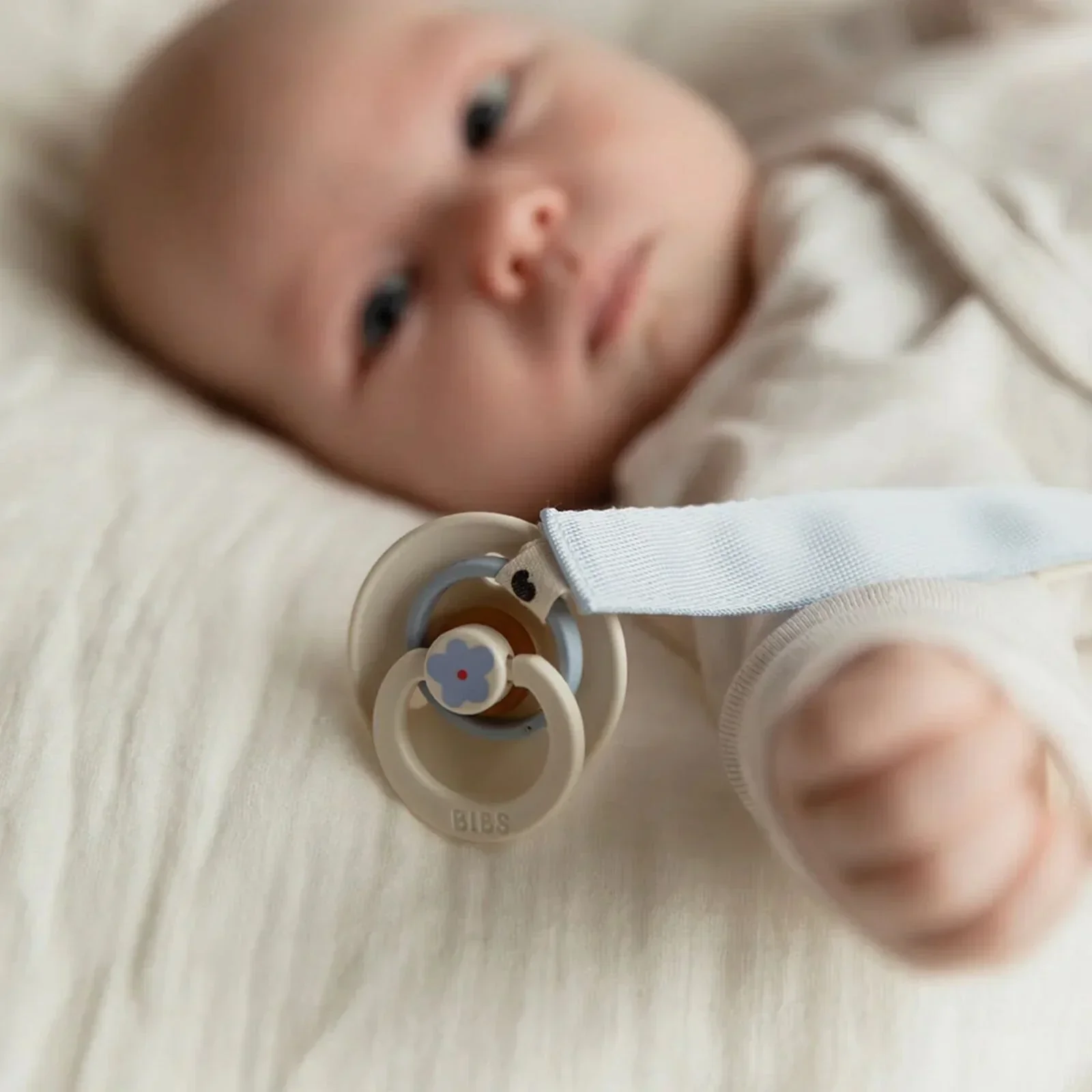 BIBS Soother Clip Ribbon - Sage - Image 7