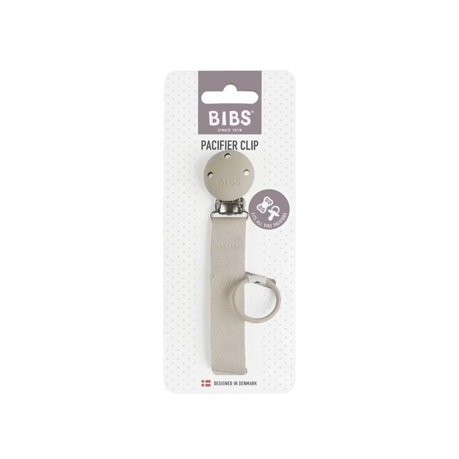 BIBS Soother Clip Ribbon - Sand - Image 3