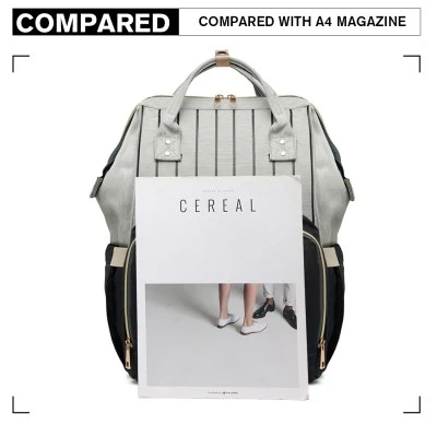 Black Multi Functional Baby Changing  Backpack - Image 5