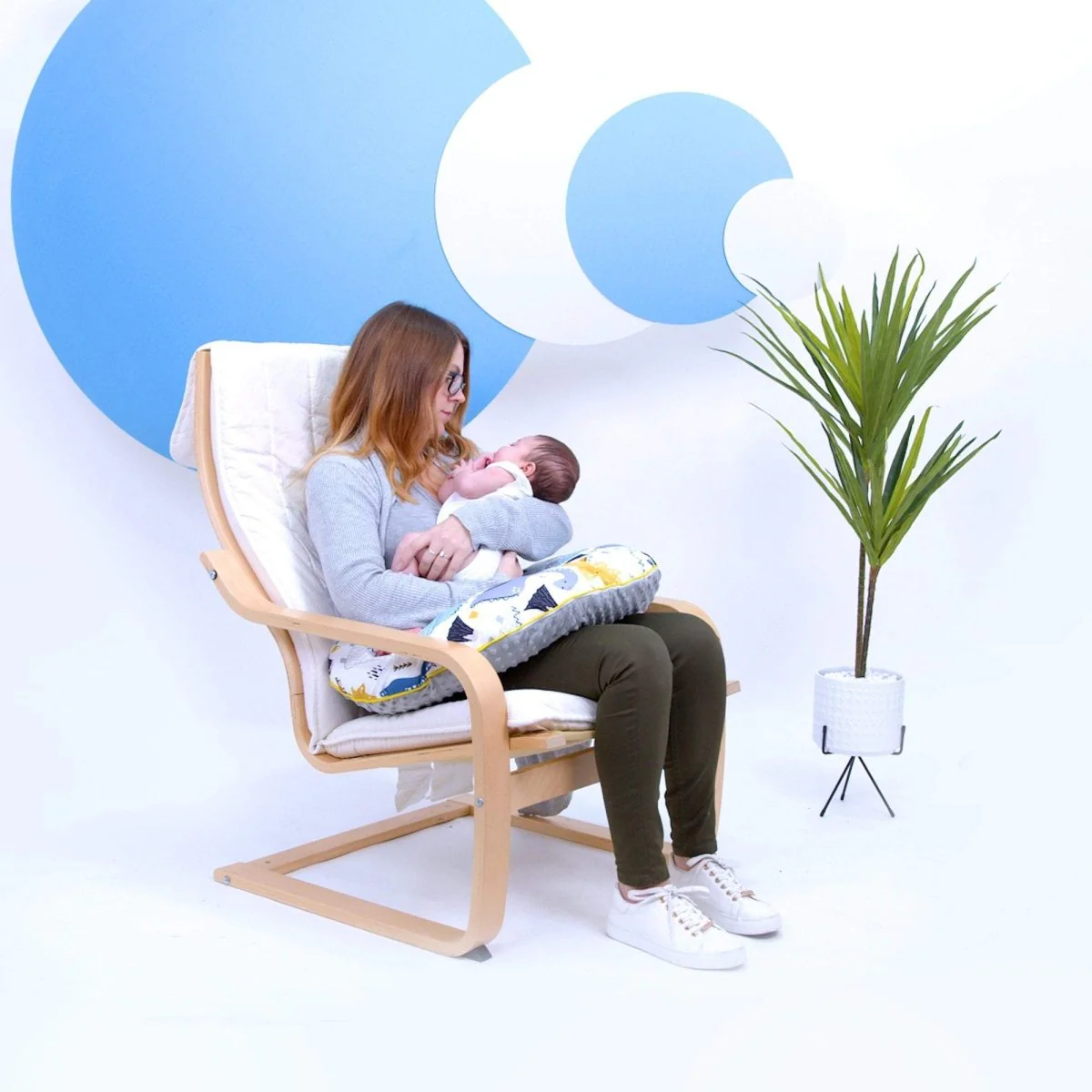 Breast Feeding Maternity Nursing Pillow - Dino - Image 6