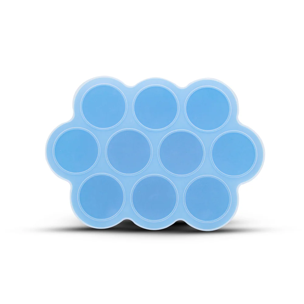 Callowesse Silicone Food Portion Storage Container & Lid – Blue - Image 2