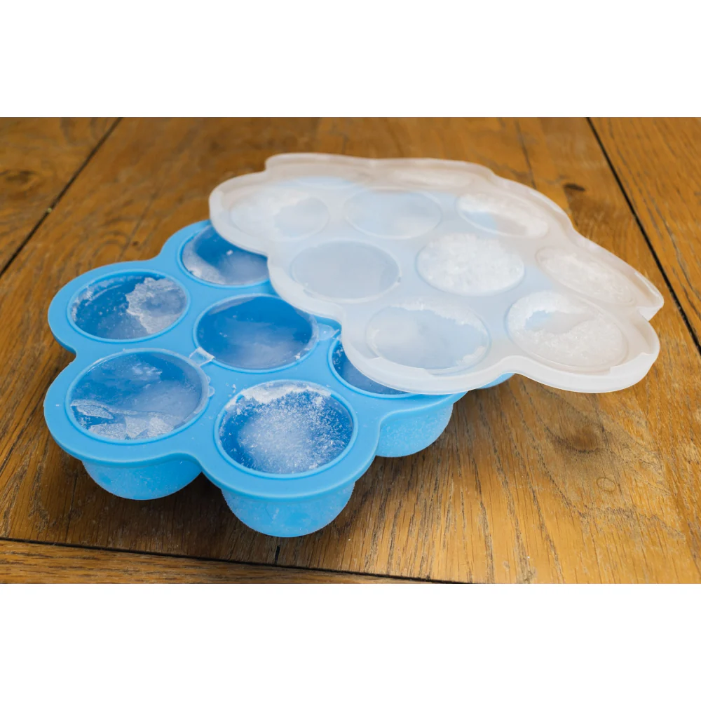 Callowesse Silicone Food Portion Storage Container & Lid – Blue - Image 5