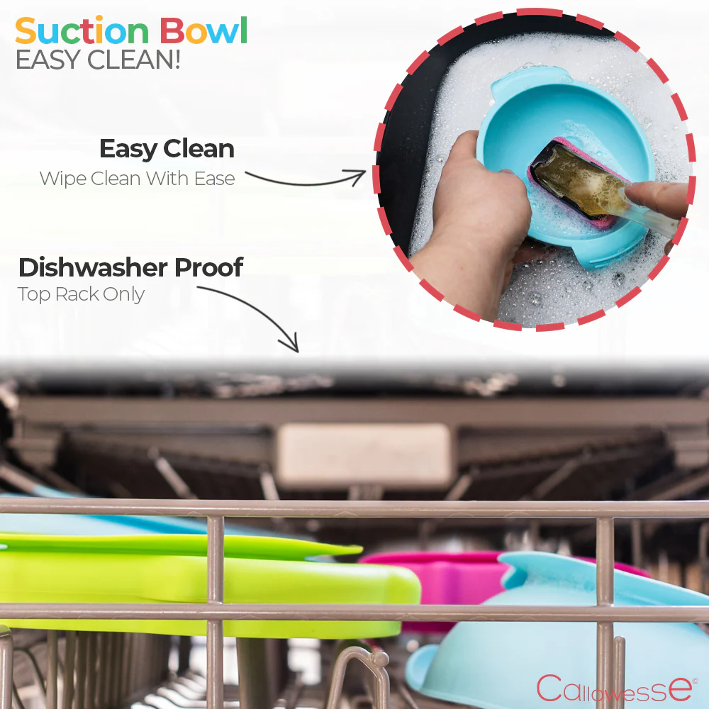 Callowesse Silicone Suction Bowl - Blue - Image 6