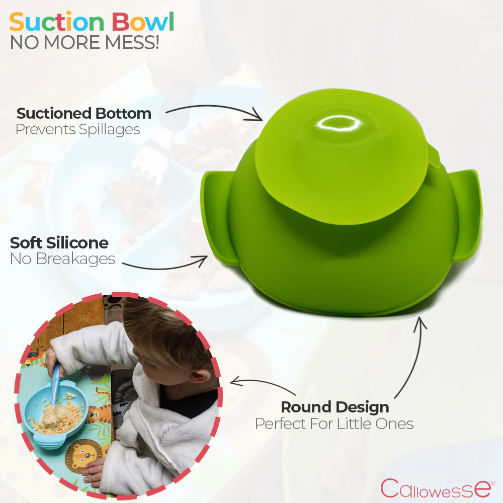 Callowesse Silicone Suction Bowl - Green - Image 9