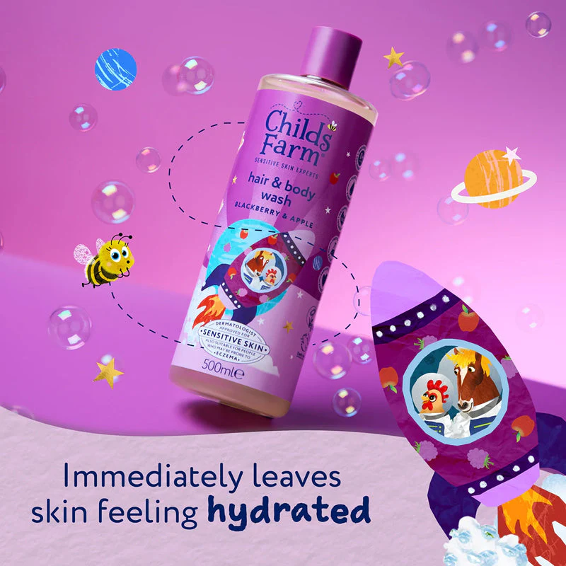 Child's Farm Hair & Bodywash Blackberry & Apple 500ml - Image 5