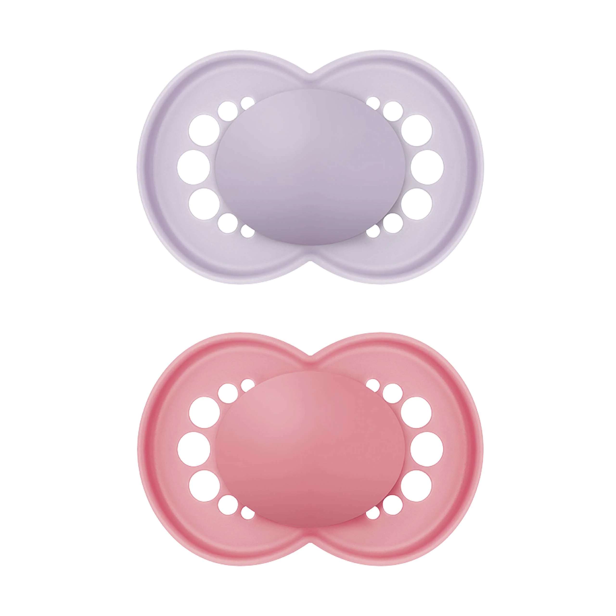 MAM Original Soother (6months+) - Plain Pink (Pack of 2)