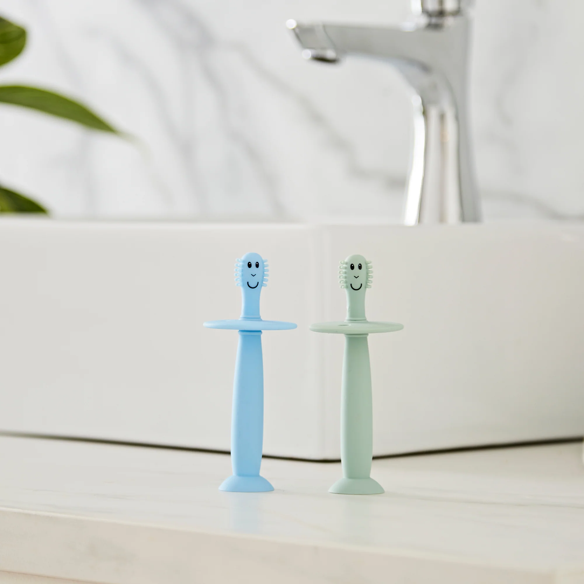 Matchstick Monkey Training Toothbrush (Green/Blue) - Pack of 2 - Image 5