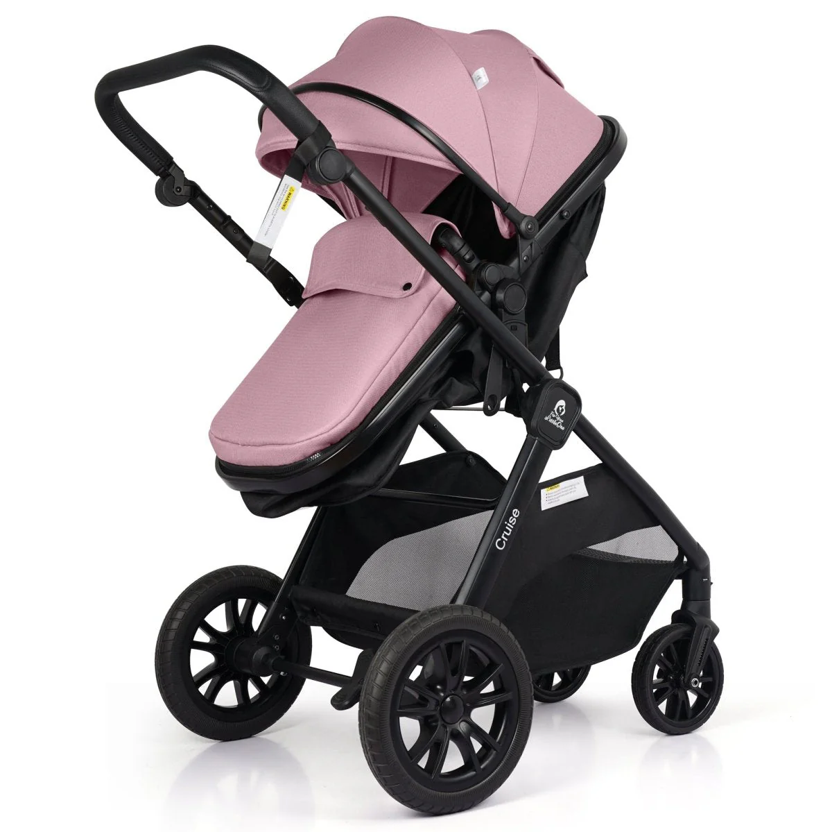 For Your Little One Cruise 3 In 1 Travel System With Car Seat - Blush Rose (Free Cupholder And Seat Liner Included!) - Image 3