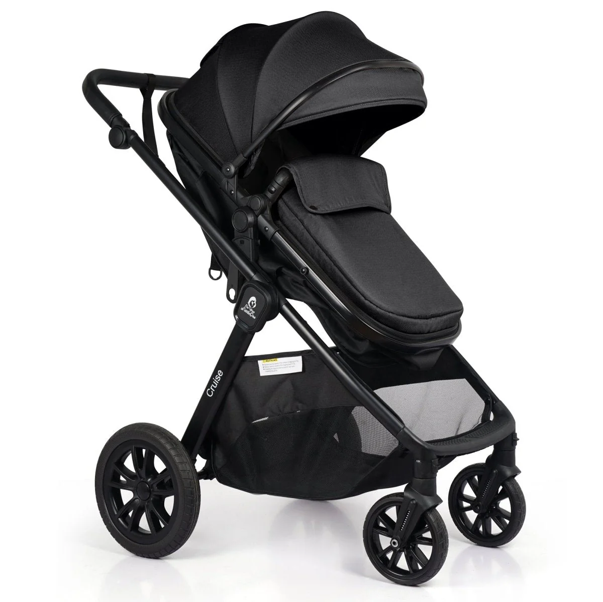 For Your Little One Cruise 3 In 1 Travel System With Car Seat - Eclipse Black (Free Cupholder / Seat Liner Included!) - Image 4