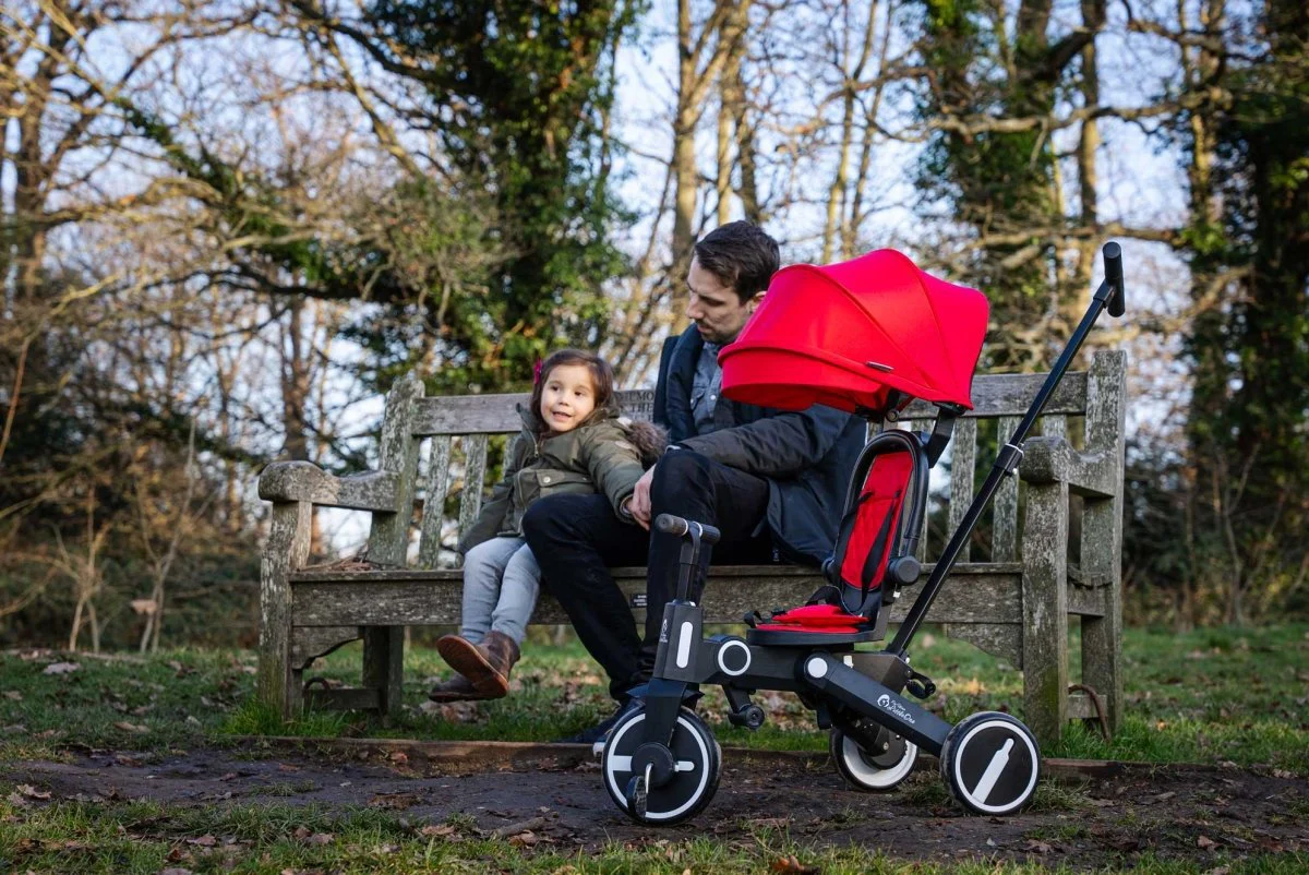 Foryourlittleone Xplor 6 in 1 Foldable Trike - Grey Olive (10m-4y) - Image 19
