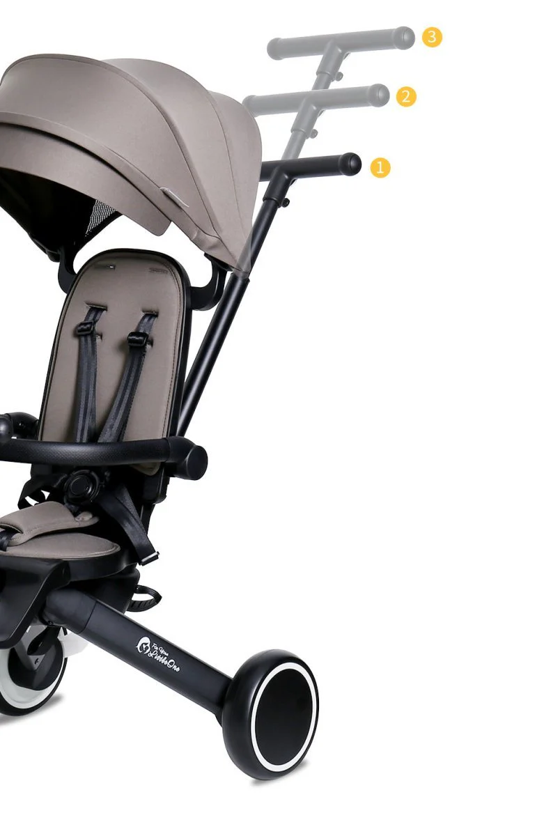 Foryourlittleone Xplor 6 in 1 Foldable Trike - Grey Olive (10m-4y) - Image 28