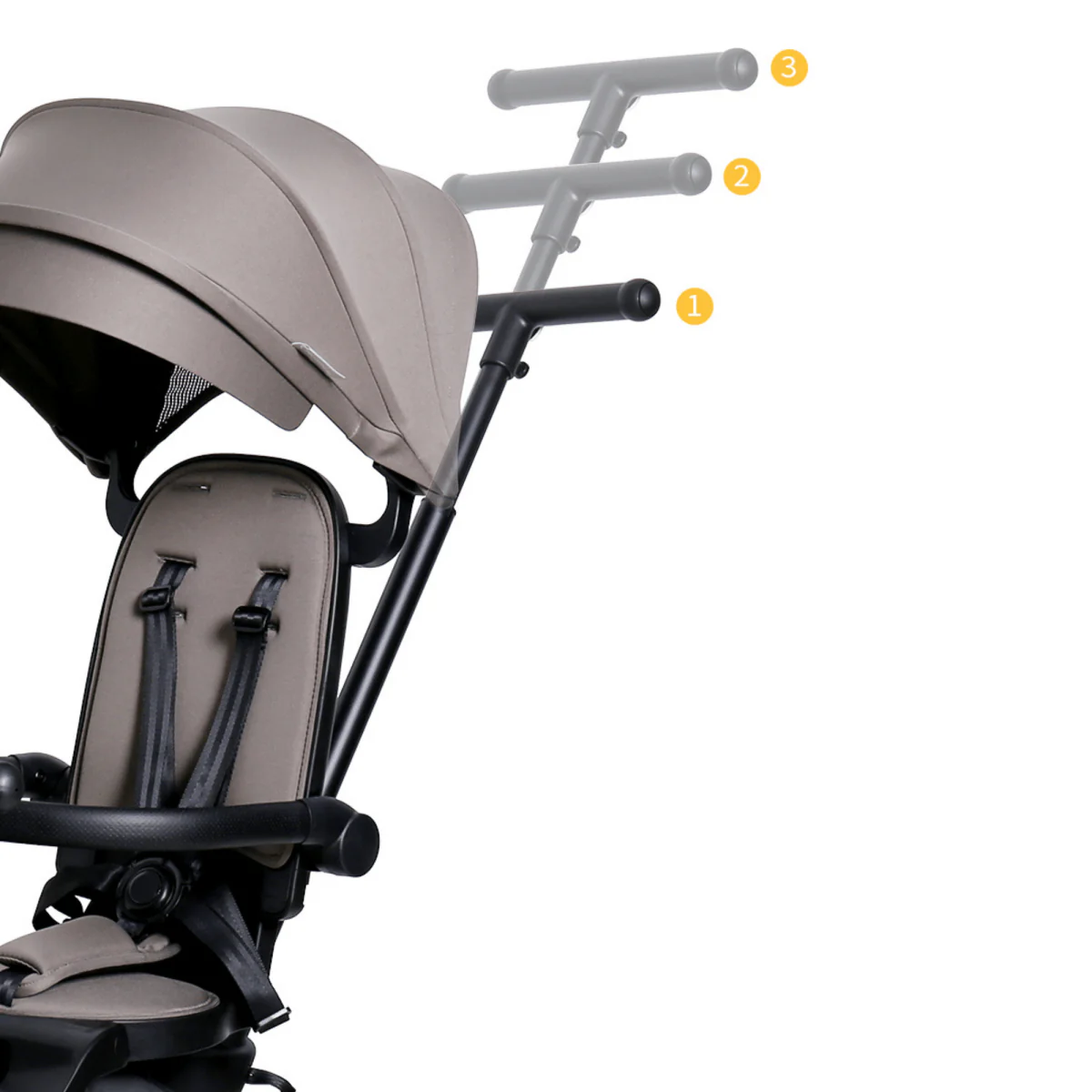 Foryourlittleone Xplor Ultimate 6 in 1 Foldable Trike - Grey Olive (10m-4y) - Image 30