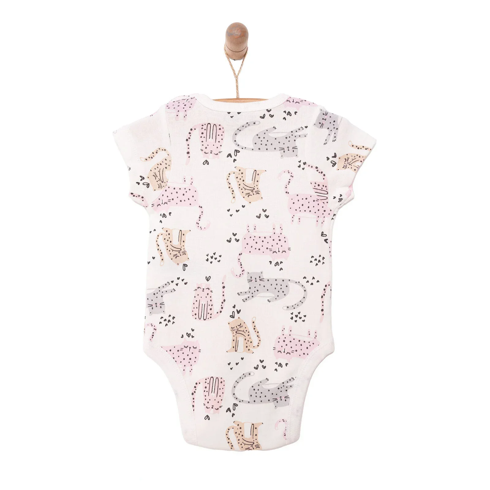 HelloBaby Baby Girl Short Sleeve Body - Ecru - Image 2