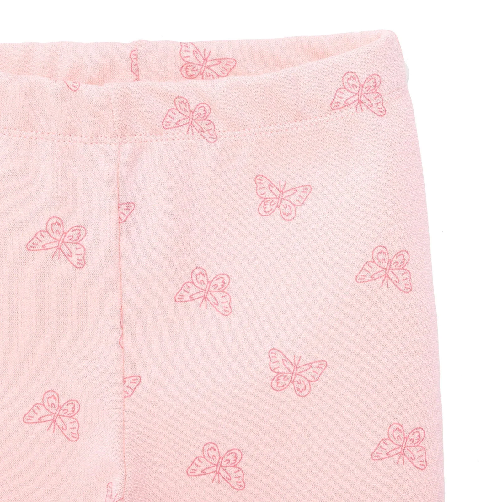 HelloBaby Basic Girl Butterfly Patterns Leggings - Light Pink - Image 4