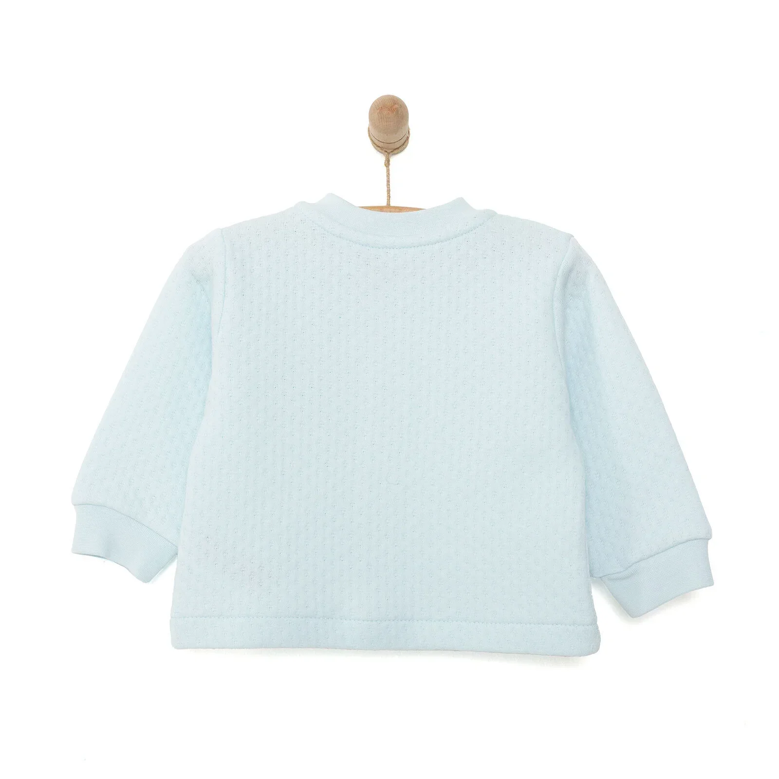 HelloBaby Boy Quilted Cardigan - Blue - Image 2