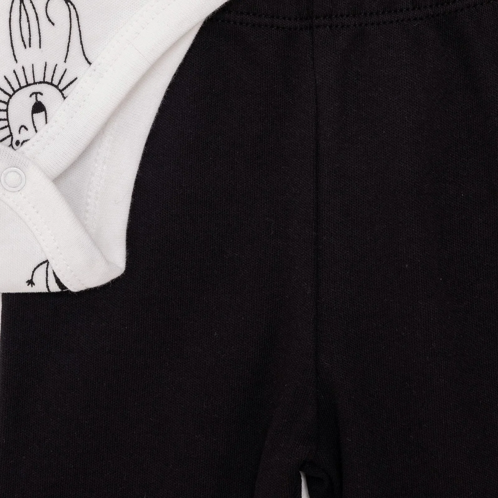 HelloBaby Newborn Body Footed Bottom - Ecru - Image 8