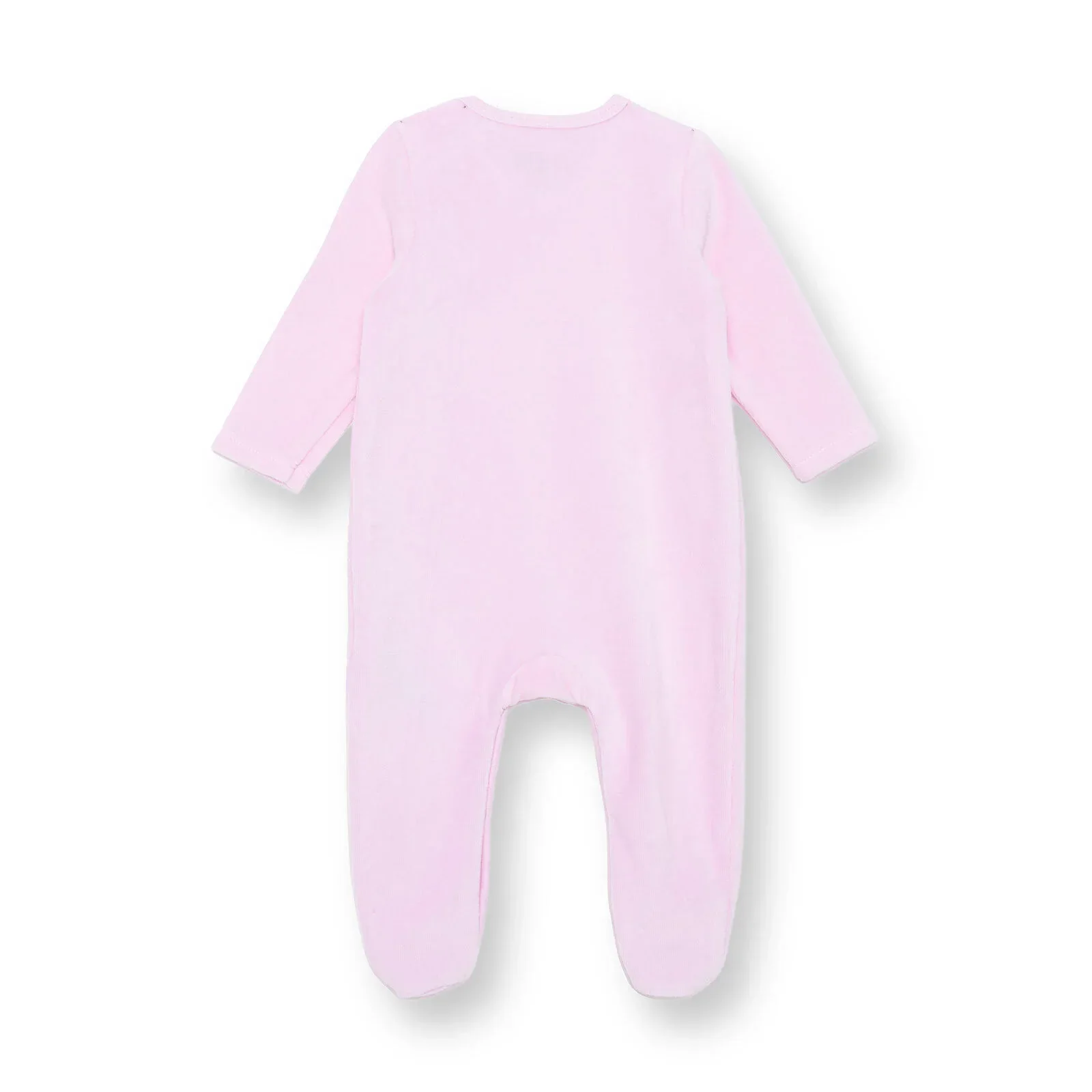 HelloBaby Newborn Velvet Footed Jumpsuit - Pink - Image 2