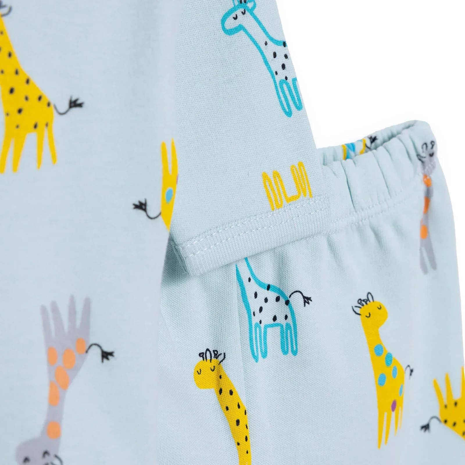 HelloBaby Unisex Body- Footless Bottom - Light Blue - Image 4