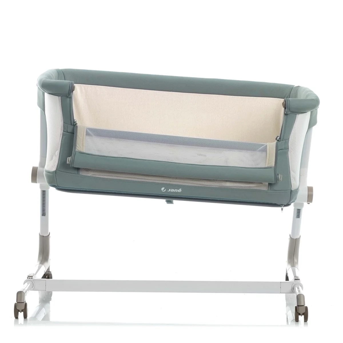 Jane Baby Side Crib + 4 Piece Bedding Set & Safety Mattress, Botanic - Image 10