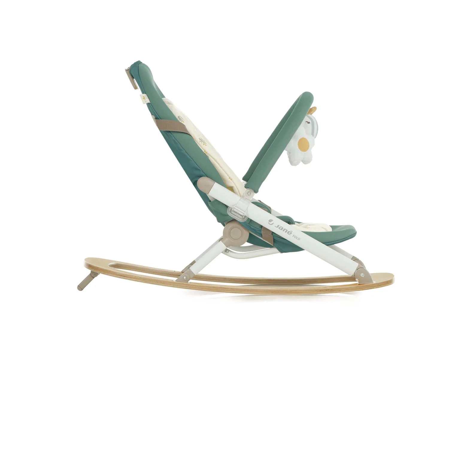 Jane Kalm Wooden Hammock – Natural Birch Rocker with Soft Padded Insert, Botanic - Image 6