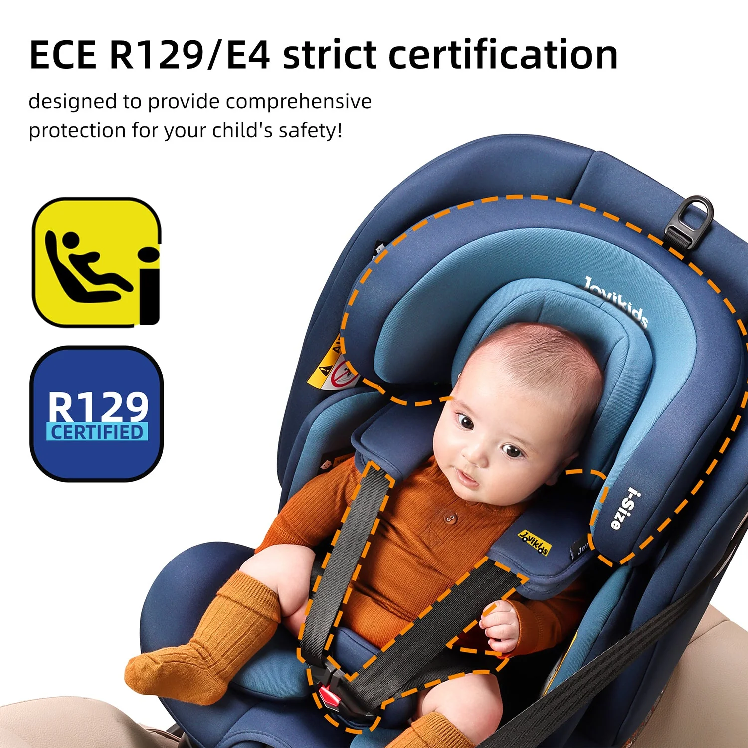 Jovikids Ranger TT Rotating Car Seat - Blue - Image 2