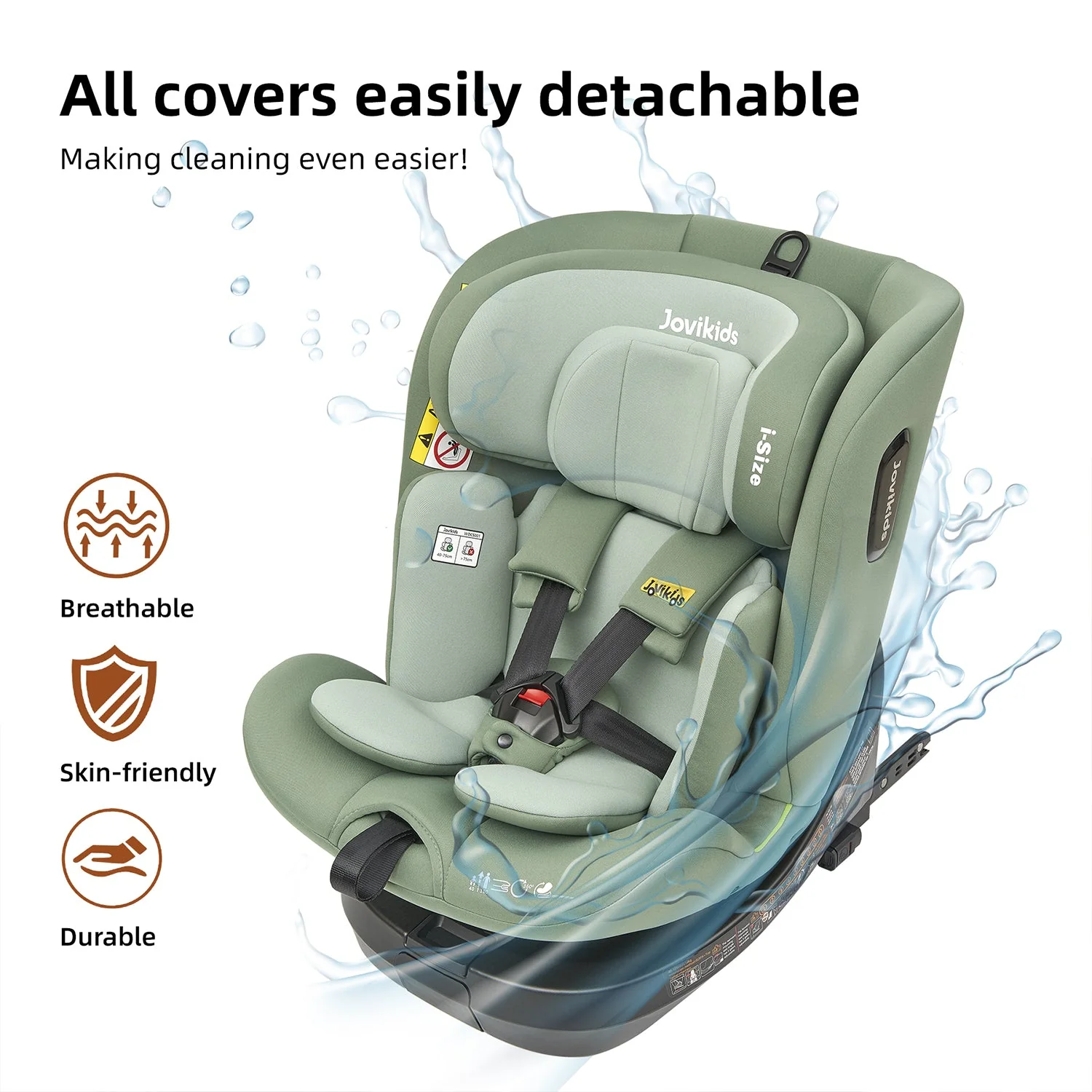 Jovikids Ranger TT Rotating Car Seat - Green - Image 14