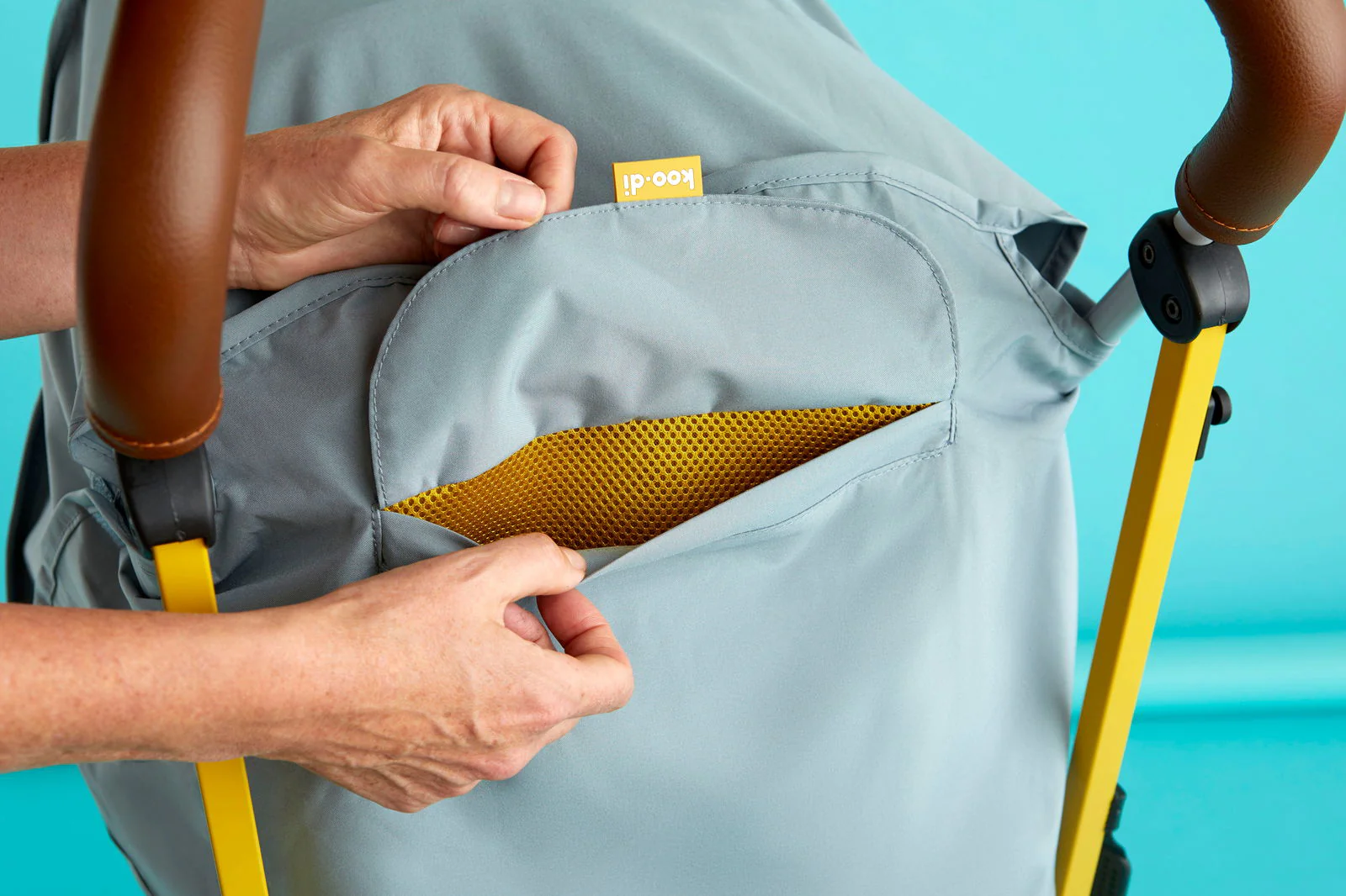 Koo-Di Universal Double Stroller Raincover (Splish Splosh) - Image 3