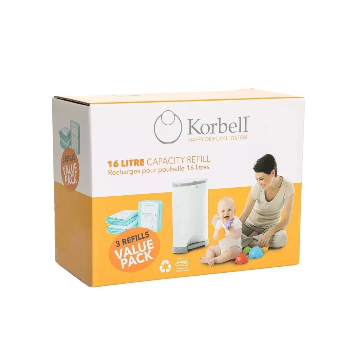 Korbell Nappy Bag 3x495 pcs