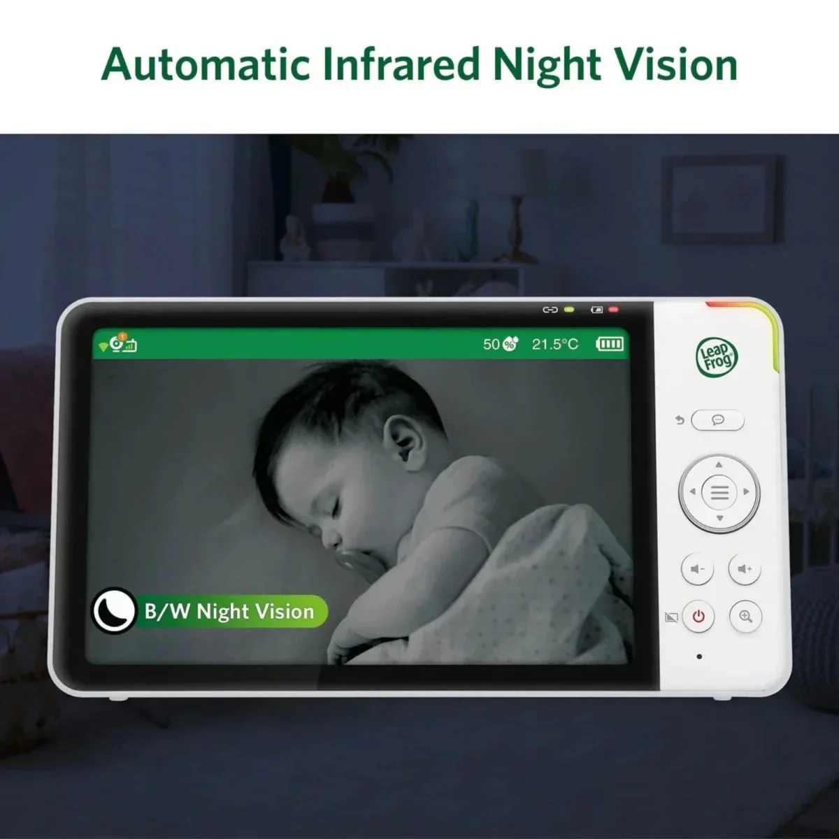 LeapFrog LF5817HD 7" Wi-Fi Smart Video Baby Monitor - Image 10