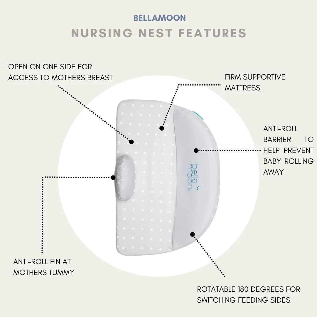 Lie-Down Feeding Pillow - Dotted - Image 4