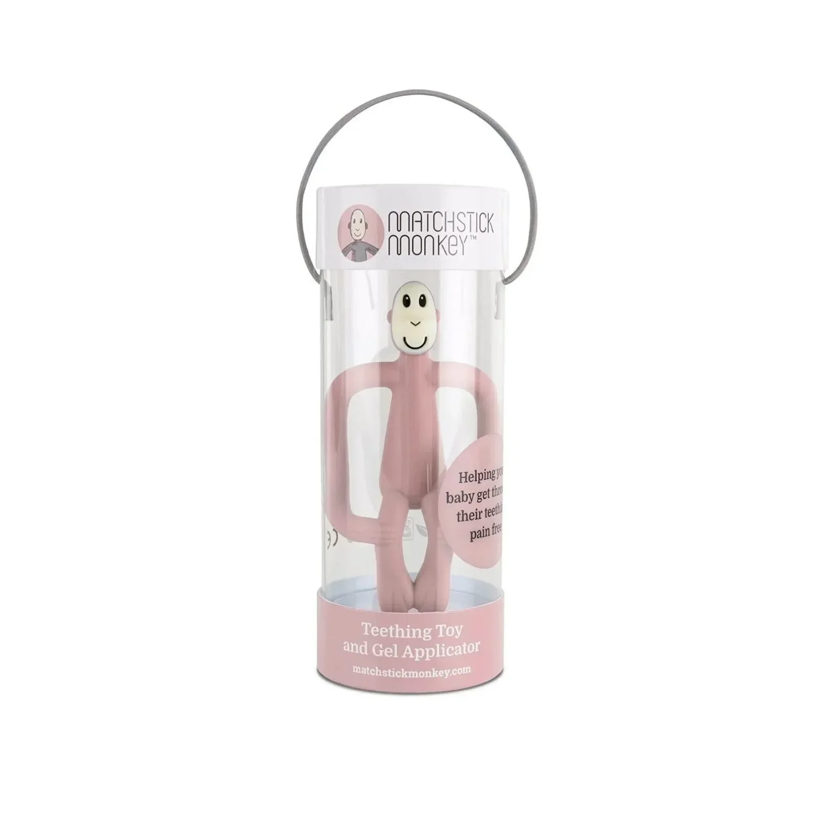 Matchstick Monkey Original Teething Toy - Dusty Pink - Image 4