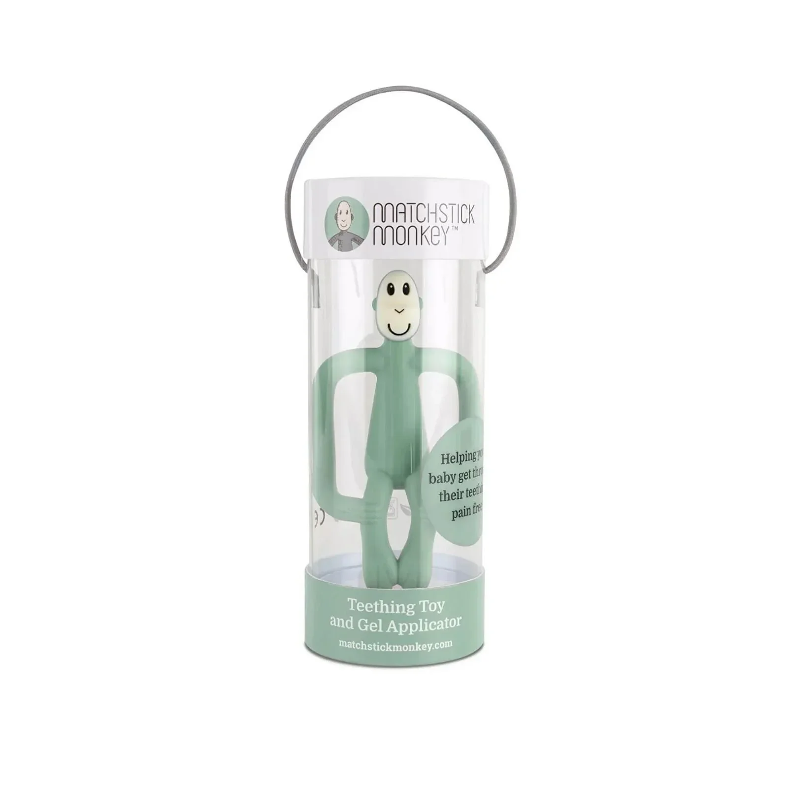 Matchstick Monkey Original Teething Toy - Mint Green - Image 4