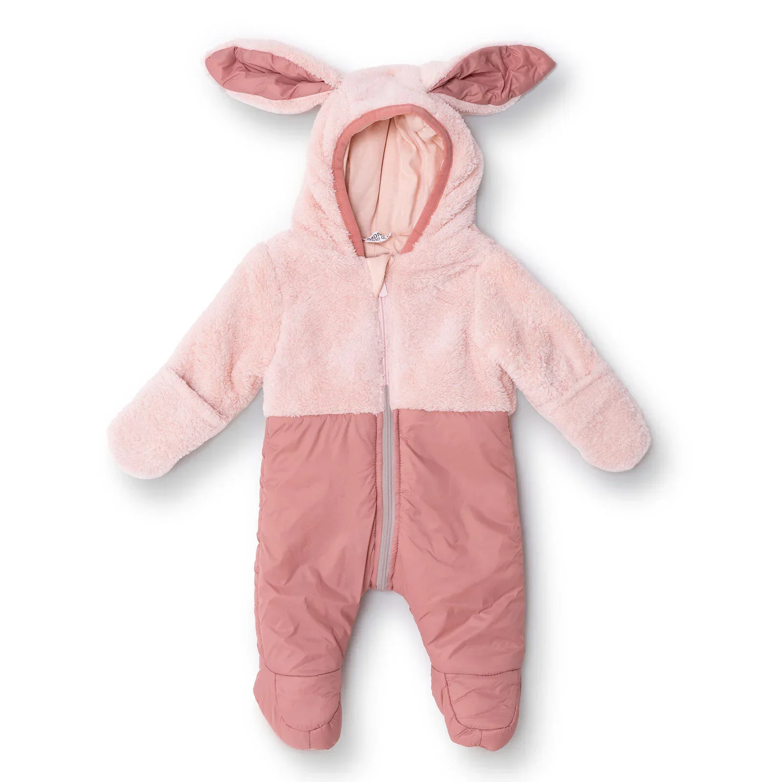 Midimod Newborn Welsoft Footed Jumpsuit - Pink