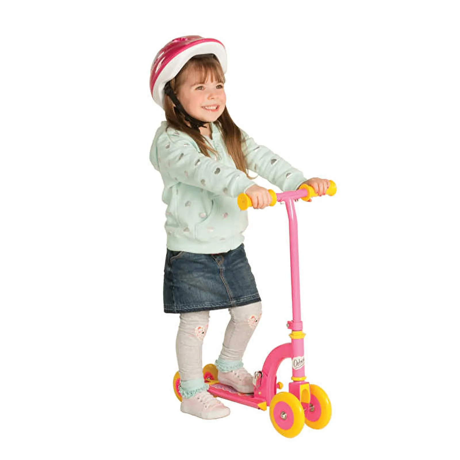 Ozbozz My First Scooter Folding - Pink (4 Wheels) - Image 2