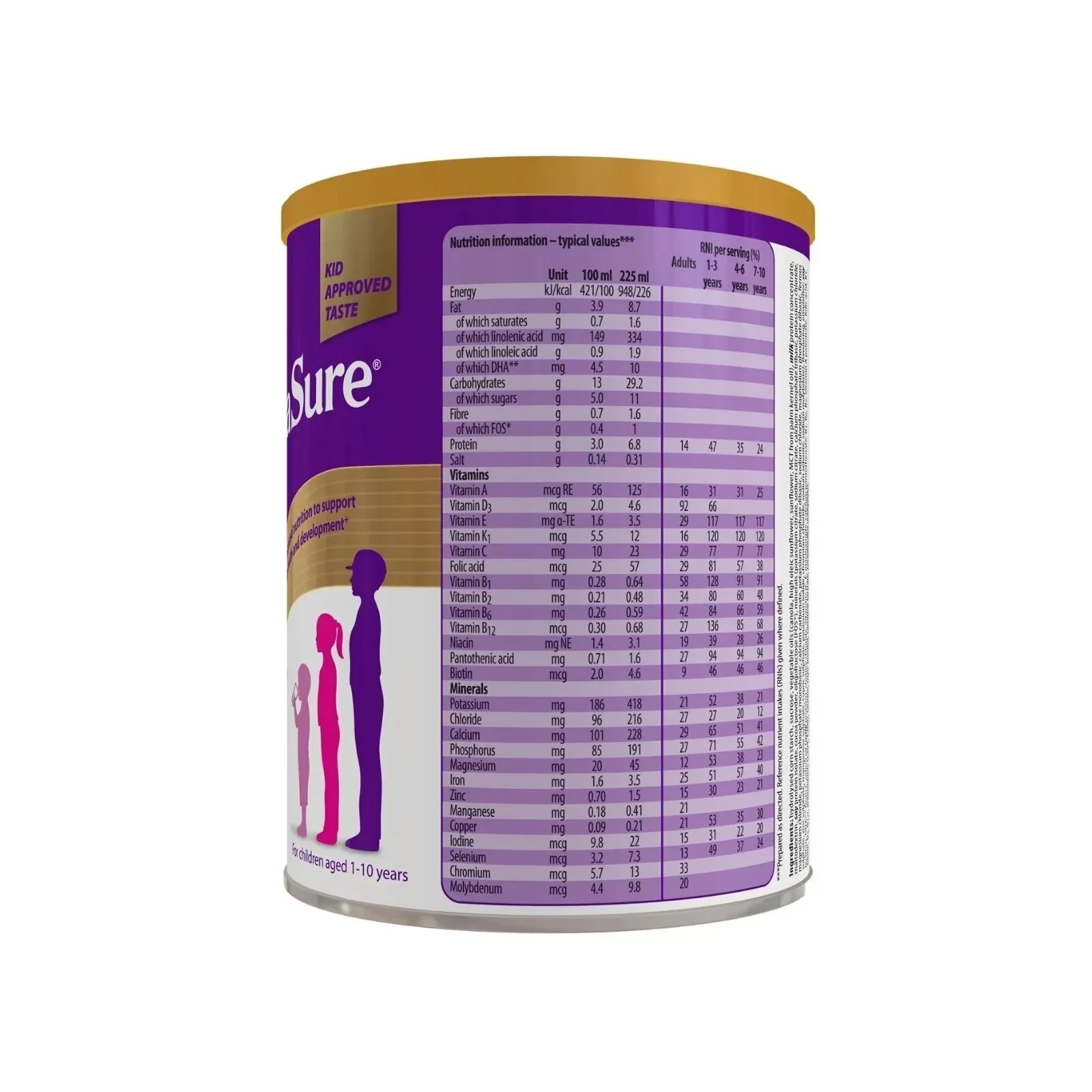 PaediaSure Shake Chocolate Flavoured Nutritional Supplement Powder for Kids 850g - Image 3