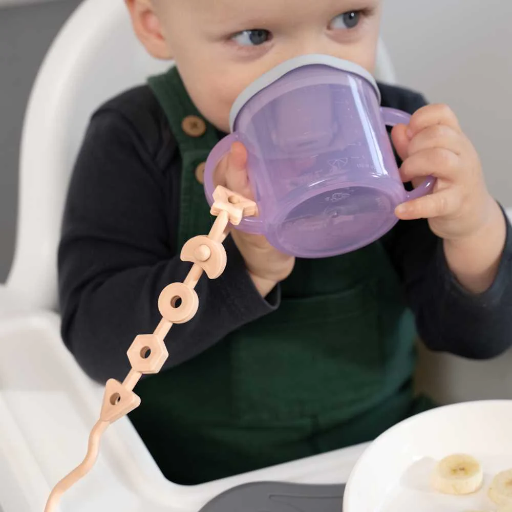 Squiggle Strap Blush Pink and Cool Grey - Image 4