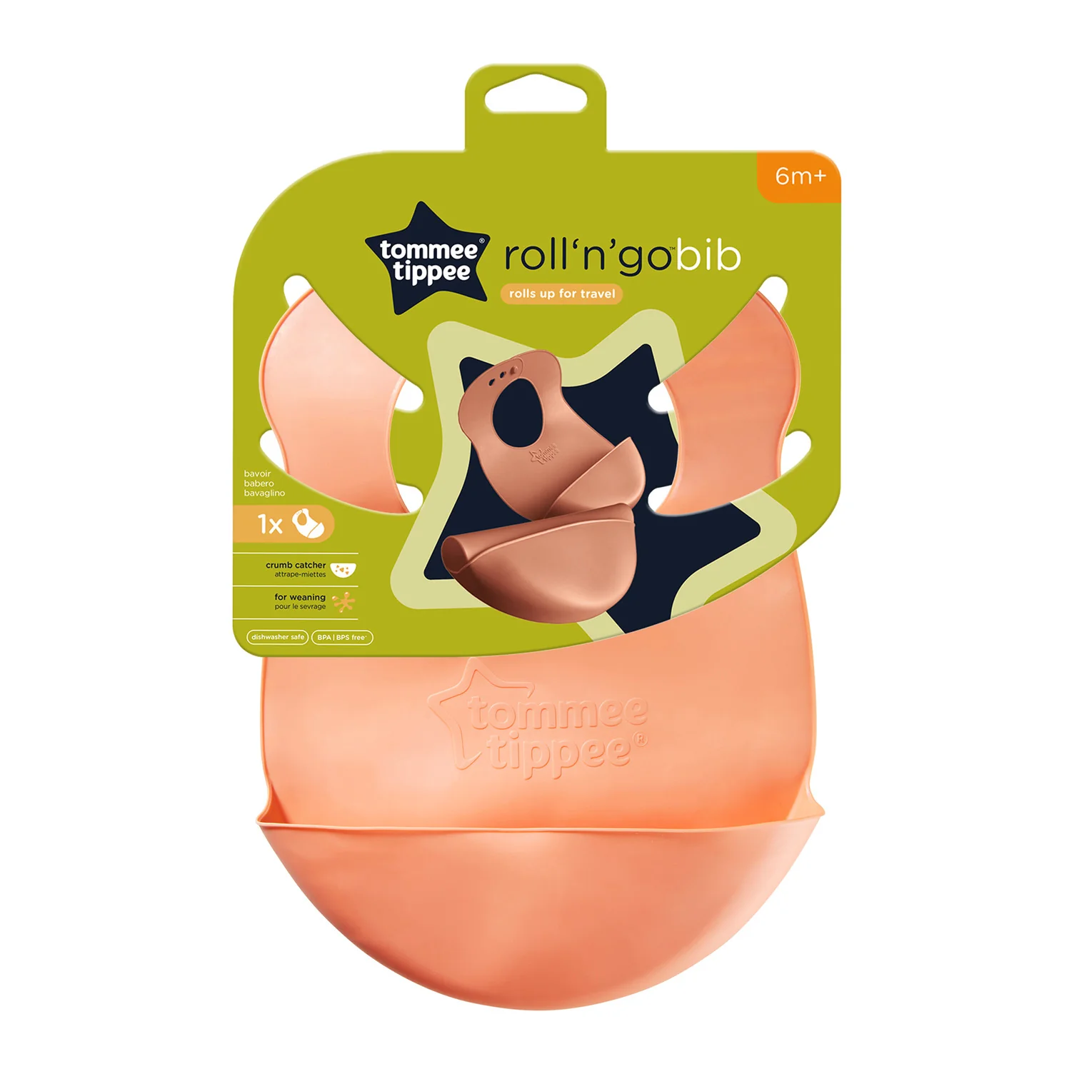 Tommee Tippee Roll & Go Bib - Assorted (PACK OF 1 - SINGLE BIB) - Image 4