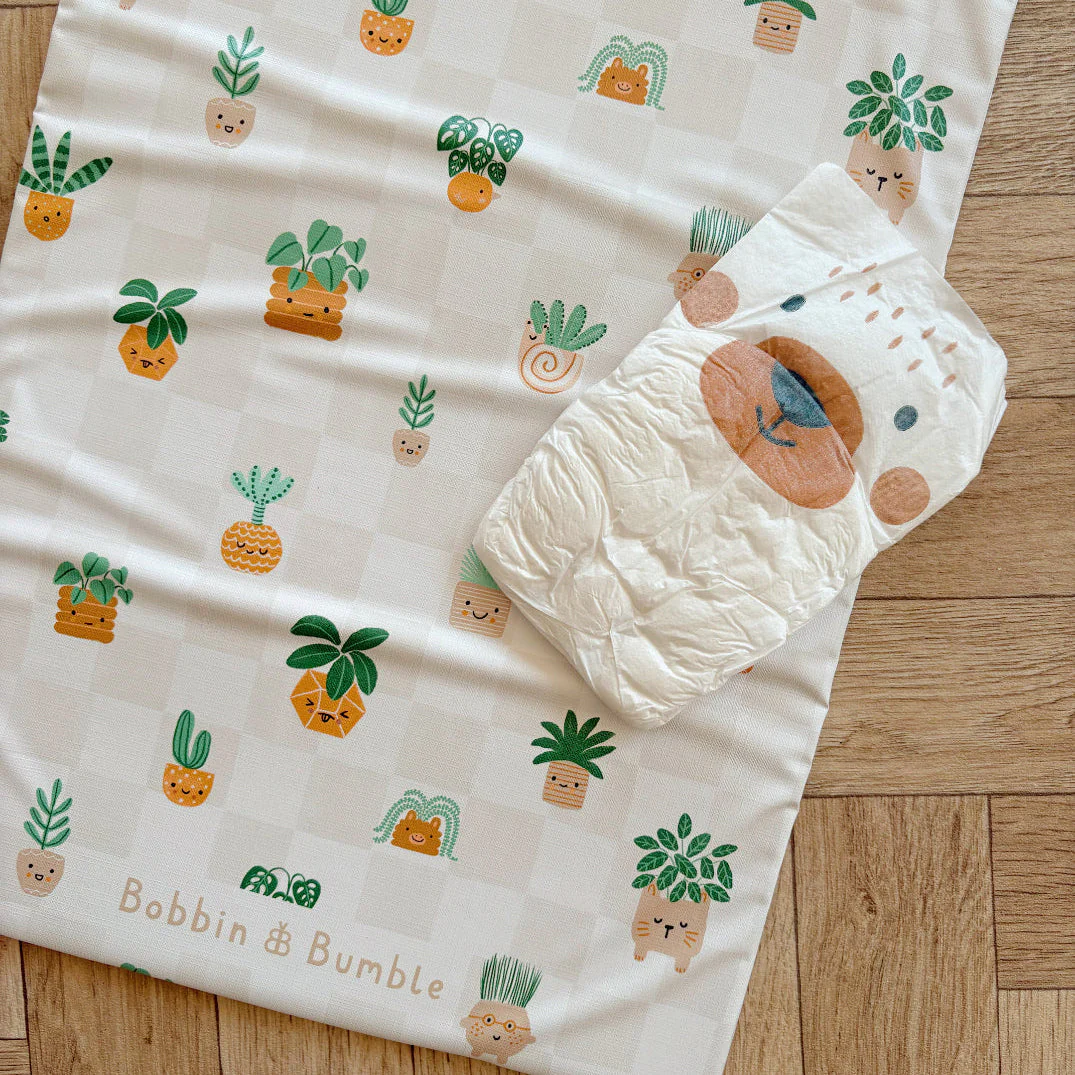 Travel Changing Mat - Pot Plants - Image 11