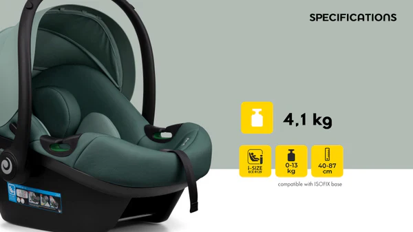 Tutis Elo Lux i-Size Car Seat (Available in Black/Grey/Mint) - Image 22