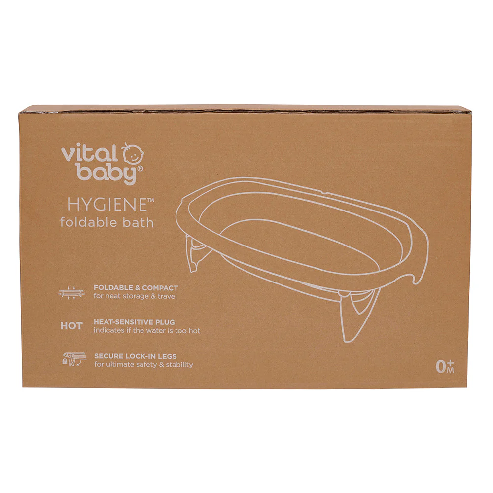 Vital Baby Foldable Compact Baby Bath - White & Grey - Image 14