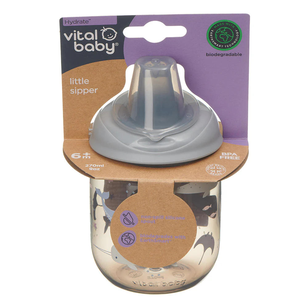 Vital Baby Little Sipper Children's Cup 270ml - Natural Oat - Image 7
