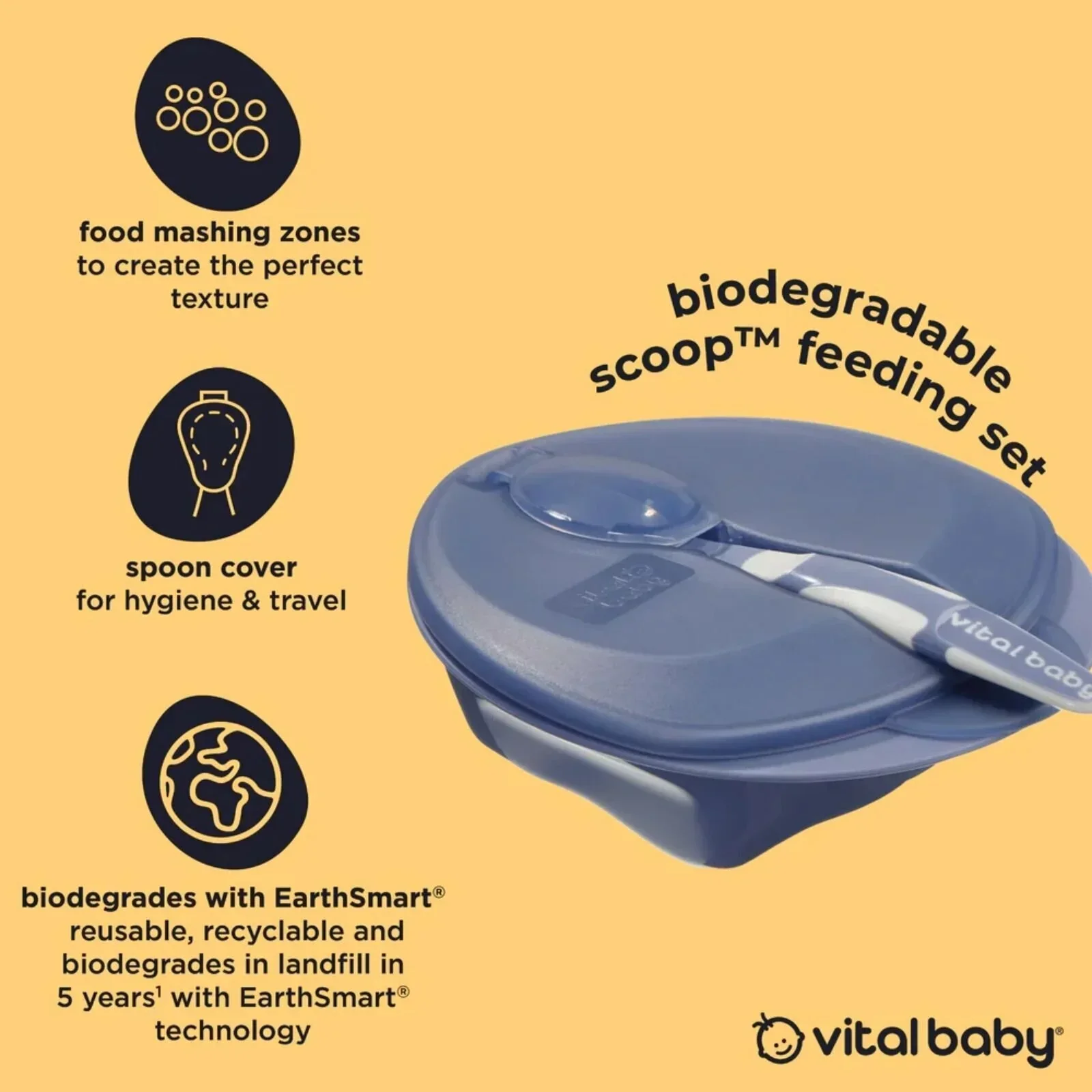 Vital Baby Nourish Scoop Feeding Set 2 pcs - Natural Grape - Image 3