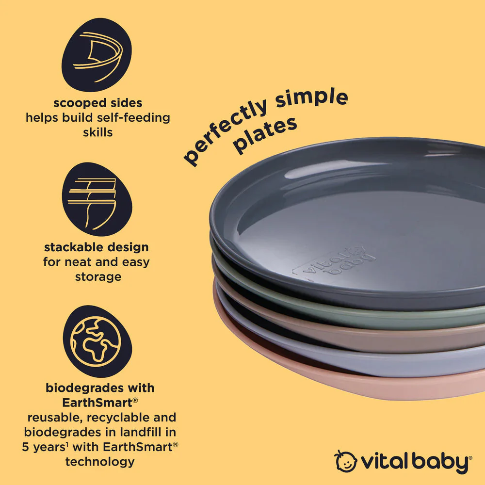 Vital Baby Perfectly Simple Plates 5 Pack - Natural - Image 3