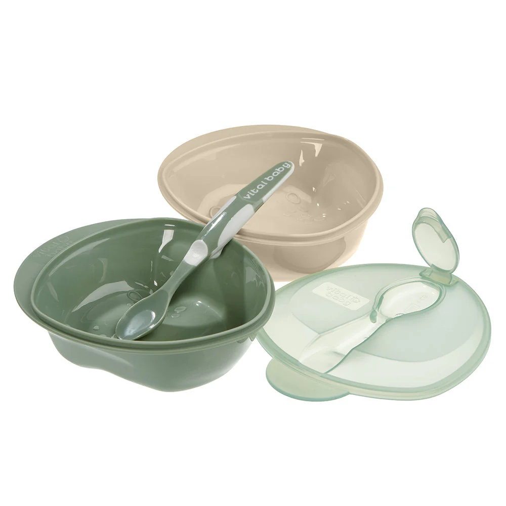 Vital Baby Scoop Travel Feeding Set - Natural Moss - Image 3