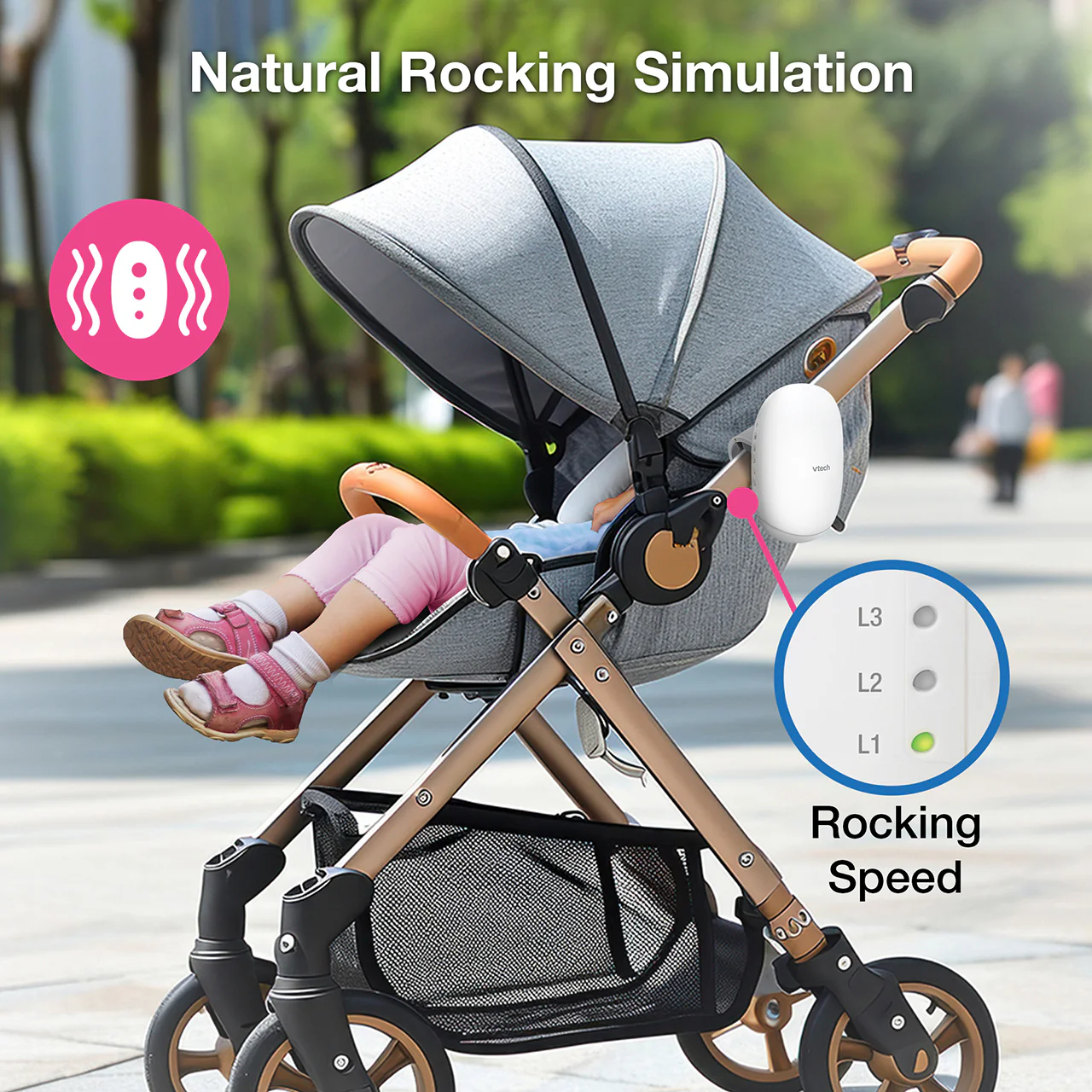 VTech BC8611 Pushchair Rocker - Image 9